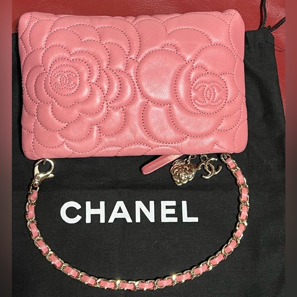 Chanel Aby Camelia Quilted Min Pochette Wristlet - Picture 2 of 16